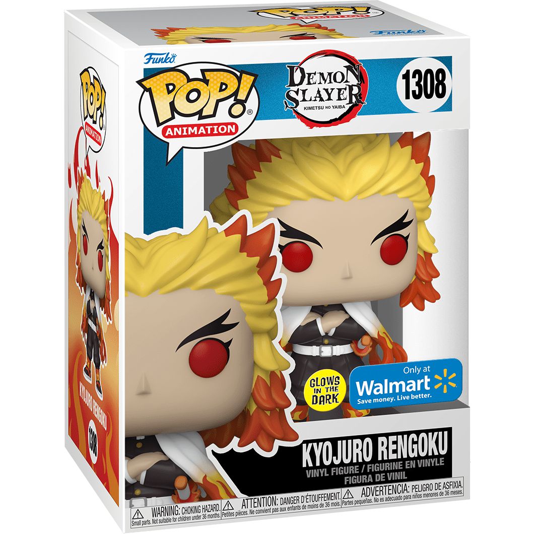POP Animation: Demon Slayer - Kyojuro Rengoku 1308 (Glow in the Dark)