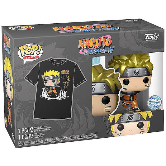 POP Animation: Naruto Shippuden - Naruto 727 (metallic) T-Shirt Bundle set - Small