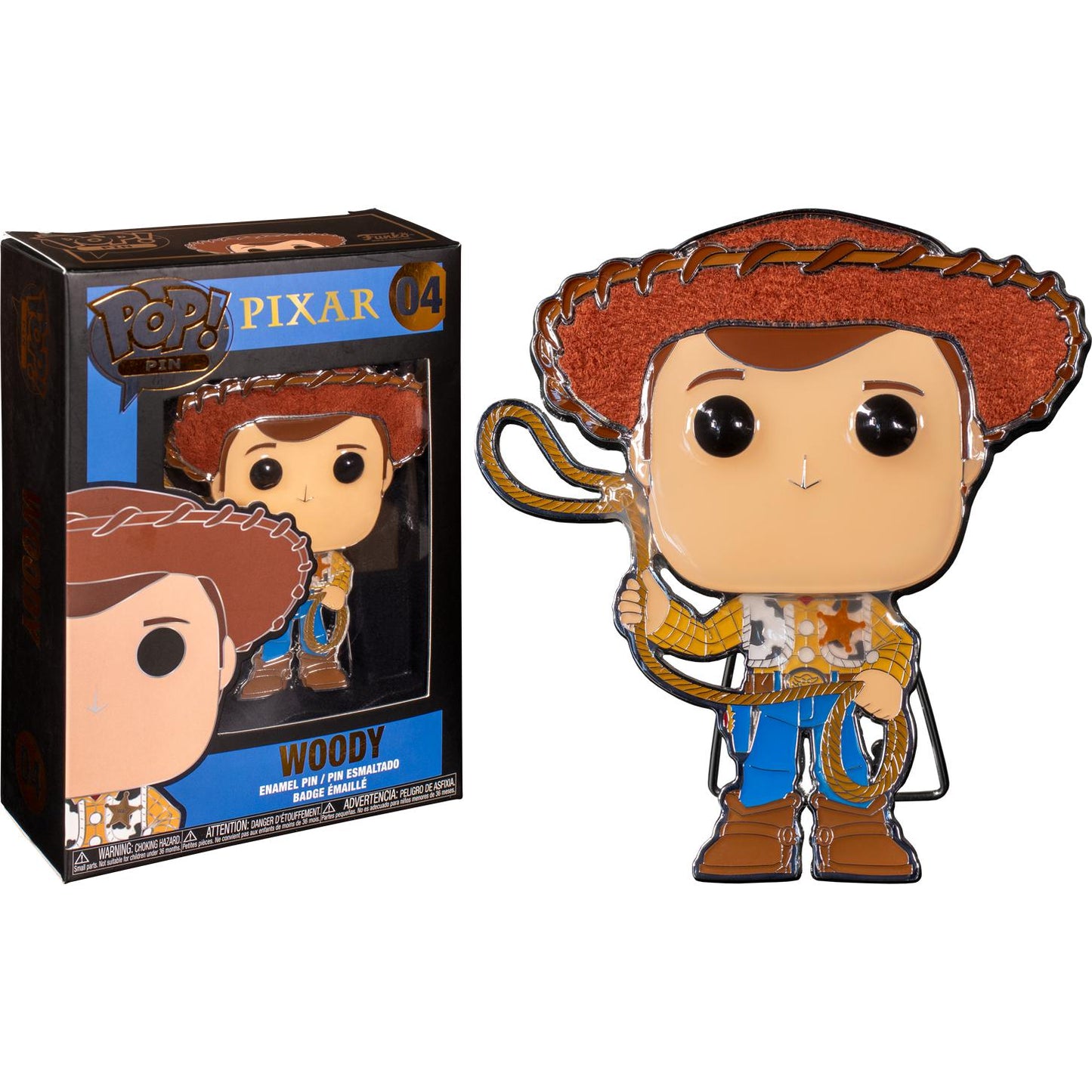 Large Enamel Pop! Pin: Pixar - Woody 04
