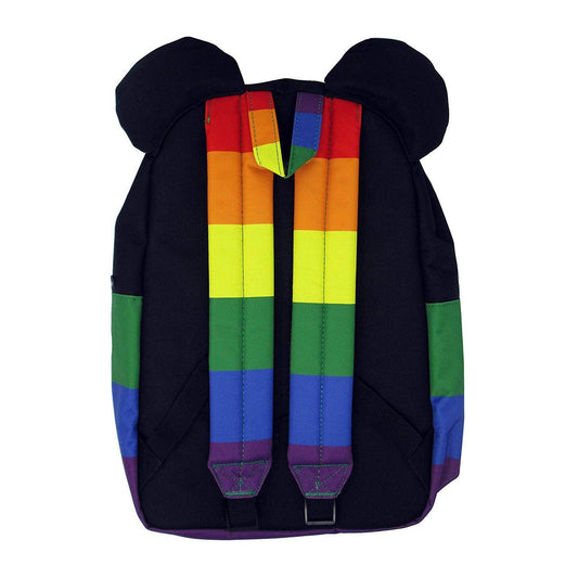 LOUNGEFLY MICKEY RAINBOW NYLON BACKPACK