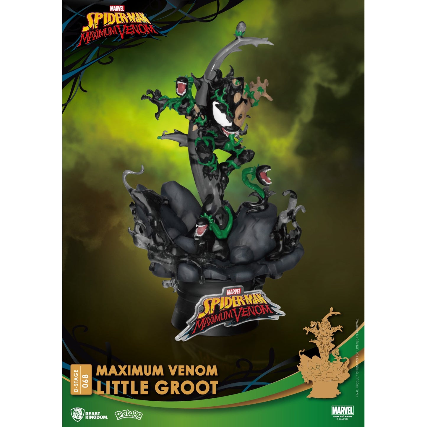 MAXIMUM VENOM DS-068 LITTLE GROOT D-STAGE 6" STATUE