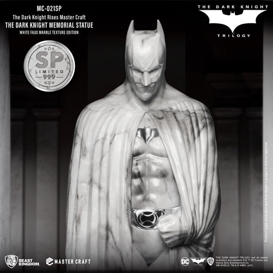 The Dark Knight Rises - Master Craft The Dark Knight Memorial Statue (White Faux Marble Texture Edition)