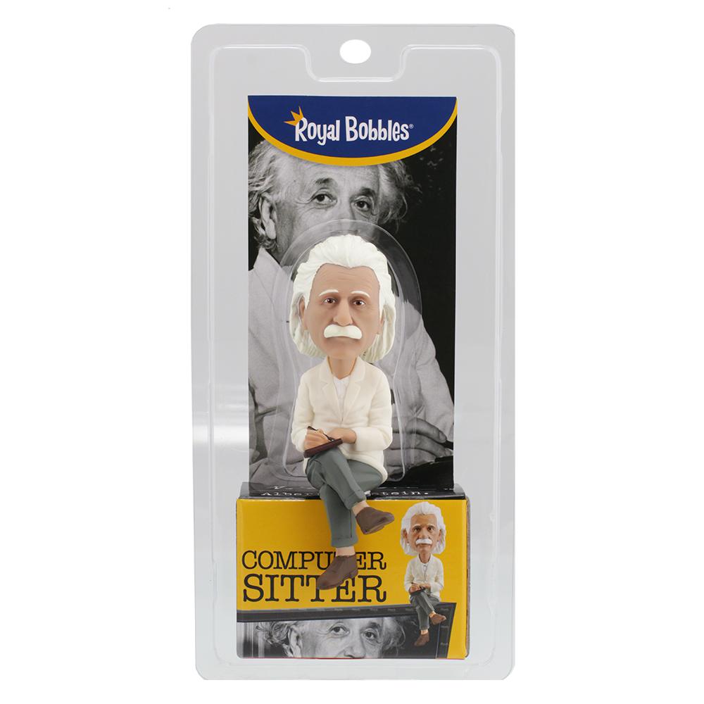 Royal Bobbles Albert Einstein Computer Sitter Bobblehead