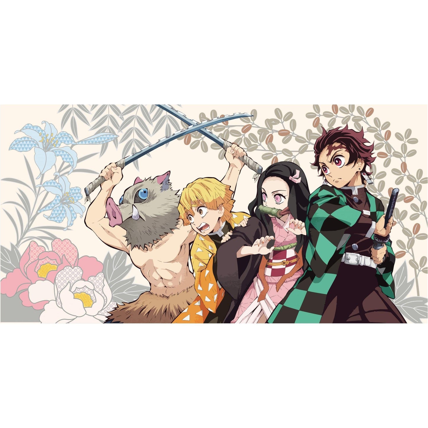 Demon Slayer: Kimetsu no Yaiba - Bath Towel 1 - Tanjiro & Nezuko & Zenitsu & Inosuke