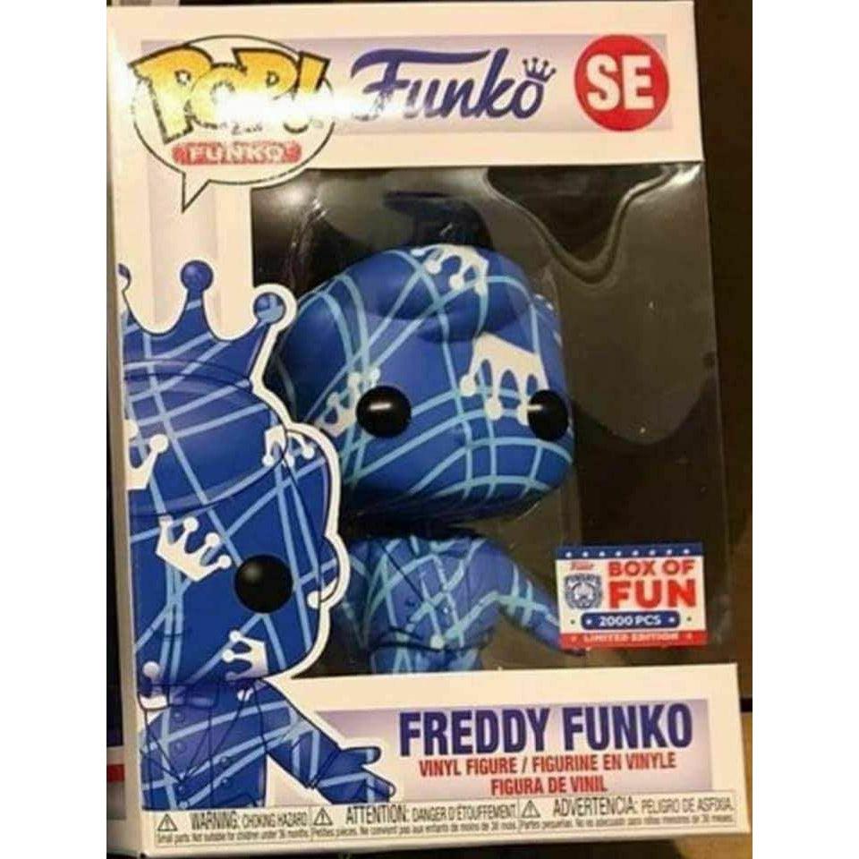 Pop Funko - Freddy Funko (Artist Series) (Blue & White with Stripes)