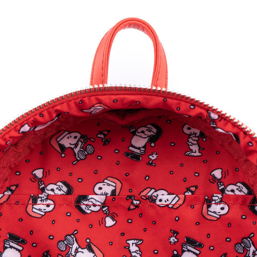 LOUNGEFLY Peanuts Snoopy and Woodstock Glow in the Dark Mini Backpack