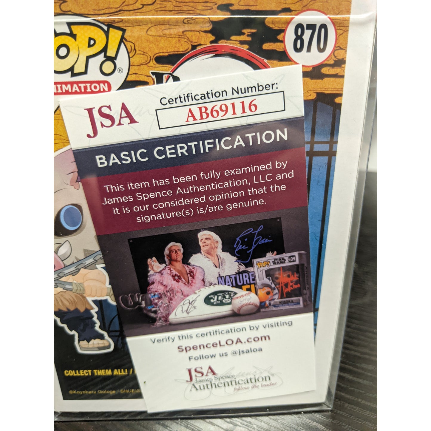 POP Animation: Demon Slayer - Inosuke Hashibira 870 Signed (Blue)