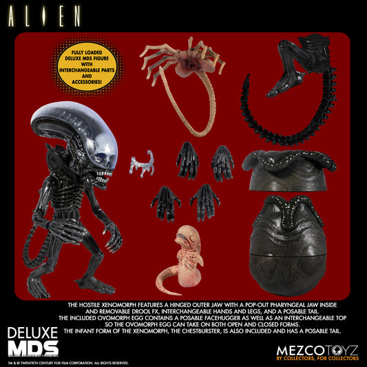 Alien: Xenomorph 6-Inch Deluxe Roto Figure - Mezco Designer Series