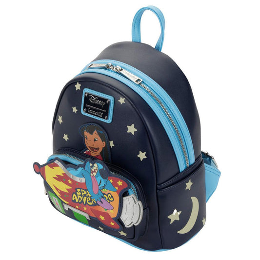Loungefly Disney Lilo & Stitch Space Adventure Glow in the Dark Mini Backpack