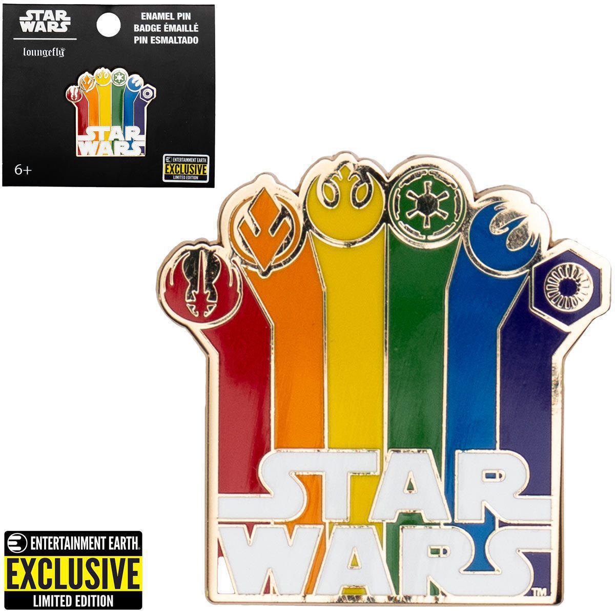 Star Wars Logo Rainbow Enamel Pin - EE Exclusive
