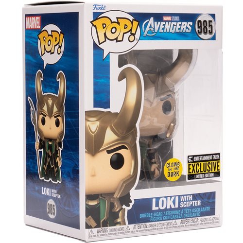POP Marvel: Avengers - Loki with Scepter (Glow)