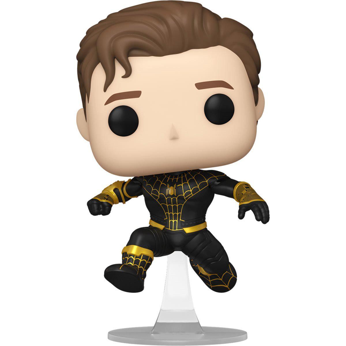POP Marvel: Spider-Man: No Way Home - Unmasked Spider-Man Black Suit (AAA Anime Exclusive)