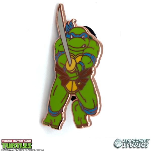 Rose Gold Leonardo (LE 35th Anniversary) - TMNT Enamel Pin