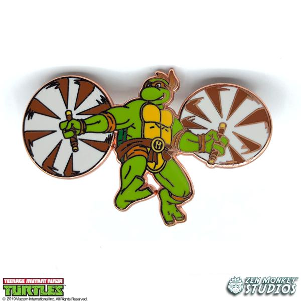 Rose Gold Michelangelo (LE 35th Anniversary) - TMNT Enamel Pin