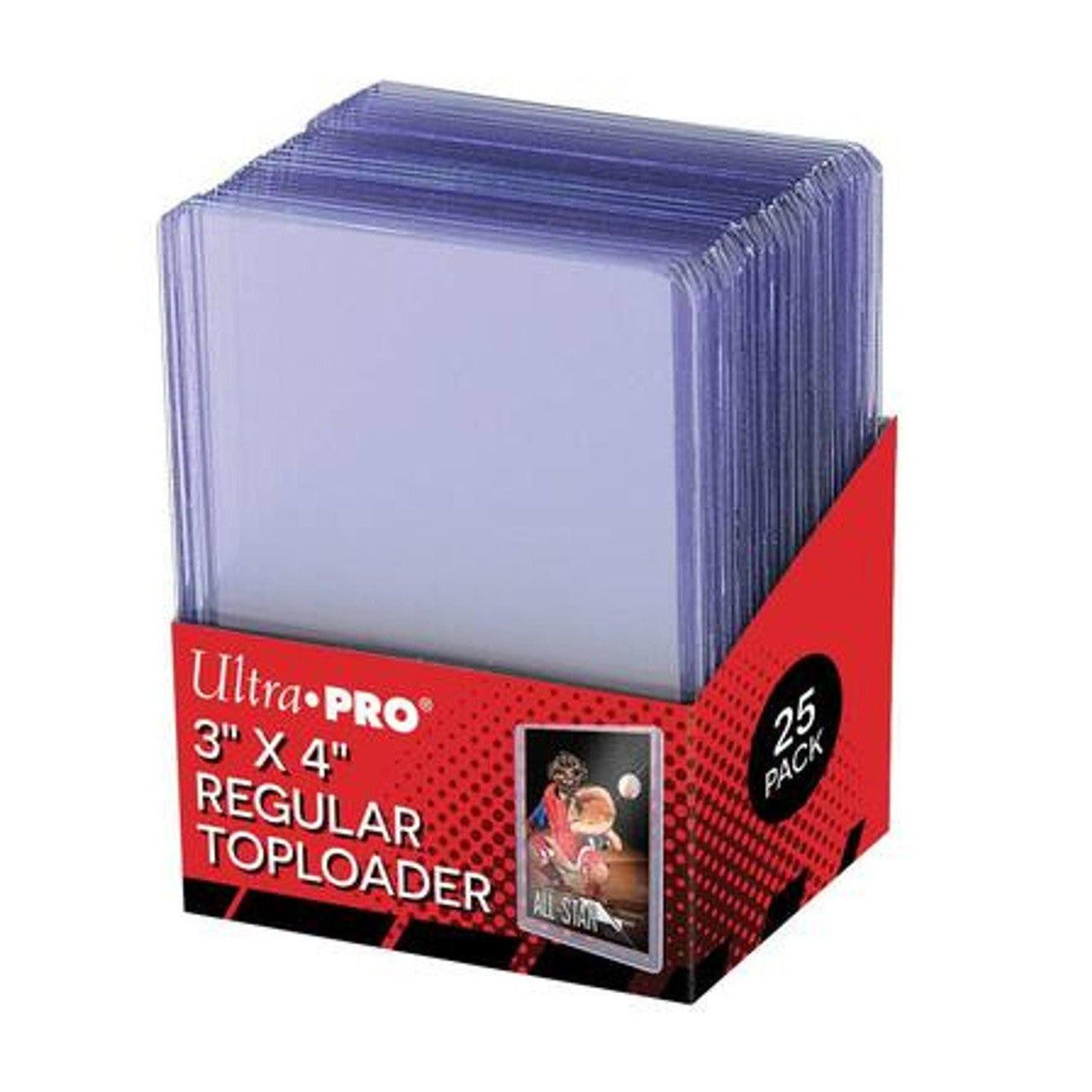 UltraPro 3"x4" Regular Toploader (25 ct)