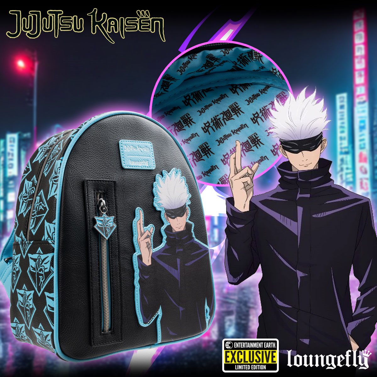 Loungefly Jujutsu Kaisen Gojo Mini-Backpack (EE Exclusive)