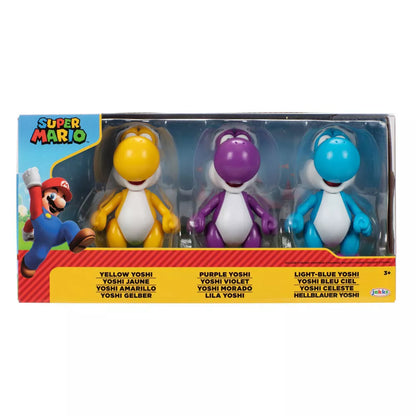 Yoshi 3-Pack - Super Mario Brothers World of Nintendo 2.5" Collectible Figures