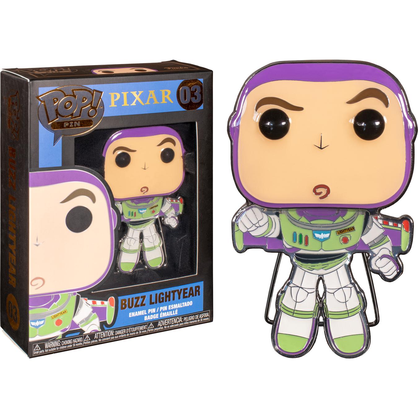 Buzz Pin Large Enamel Pop! Pin: Pixar - Buzz Lightyear 03 – Stukntyme collectables
