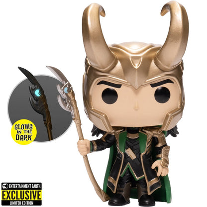 POP Marvel: Avengers - Loki with Scepter (Glow)