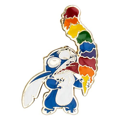 Lilo & Stitch Rainbow Ice Cream Stitch Enamel Pin - EE Exclusive