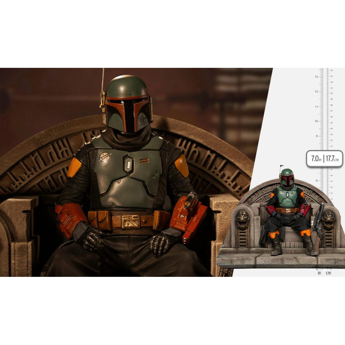 Boba Fett on Throne Deluxe 1:10 Scale Statue