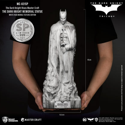 The Dark Knight Rises - Master Craft The Dark Knight Memorial Statue (White Faux Marble Texture Edition)