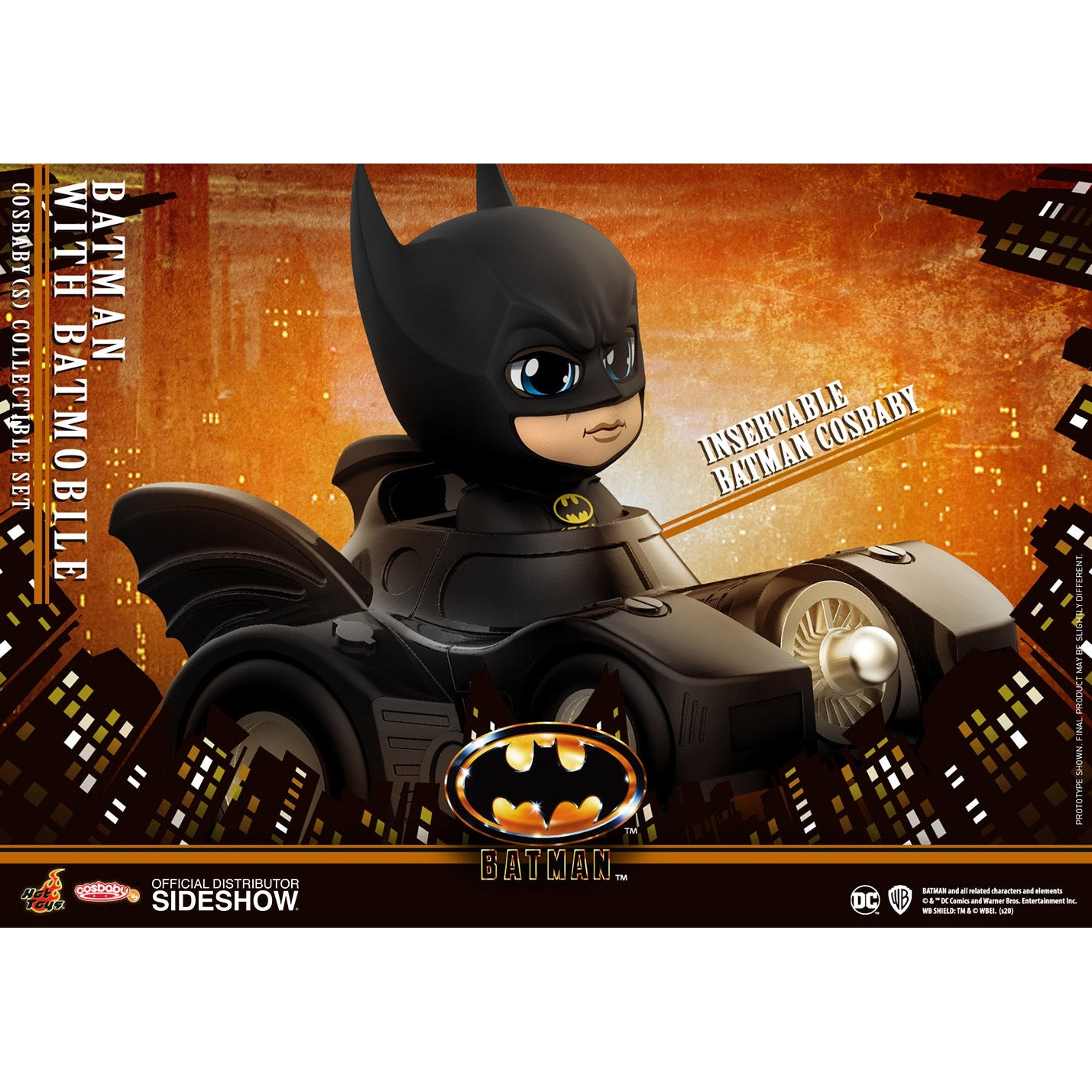 Batman with Batmobile Cosbaby - Collectible Set