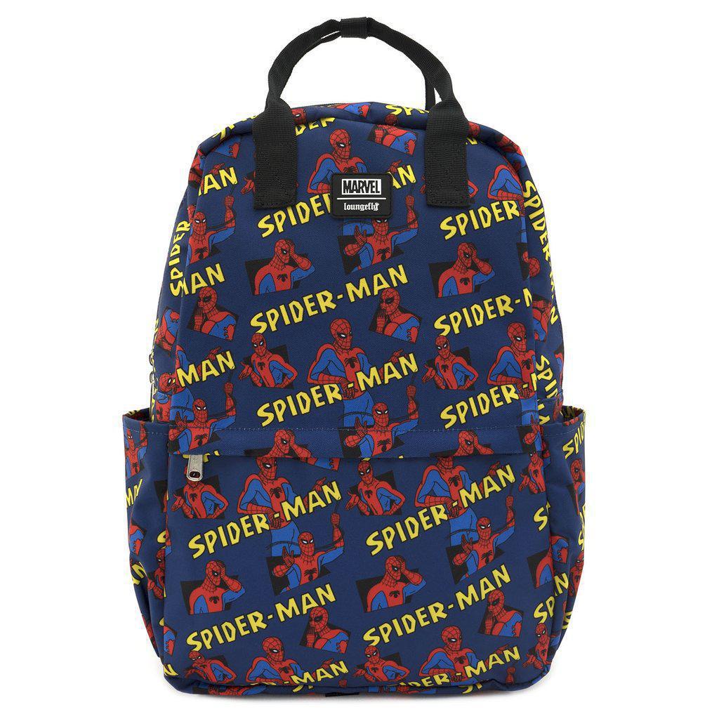 Loungefly Spiderman AOP Square Nylon Backpack