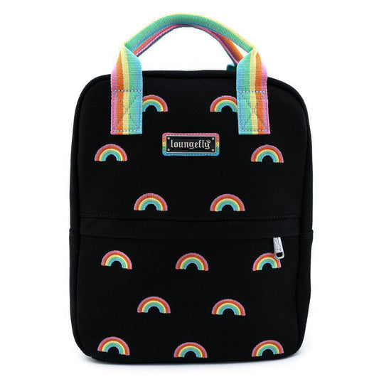 LOUNGEFLY PRIDE CANVAS RAINBOWS MINI BACKPACK