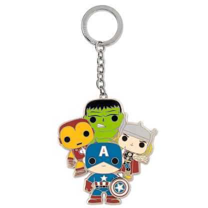 POP BY LOUNGEFLY MARVEL - CLASSIC GROUP 2.5" KEYCHAIN