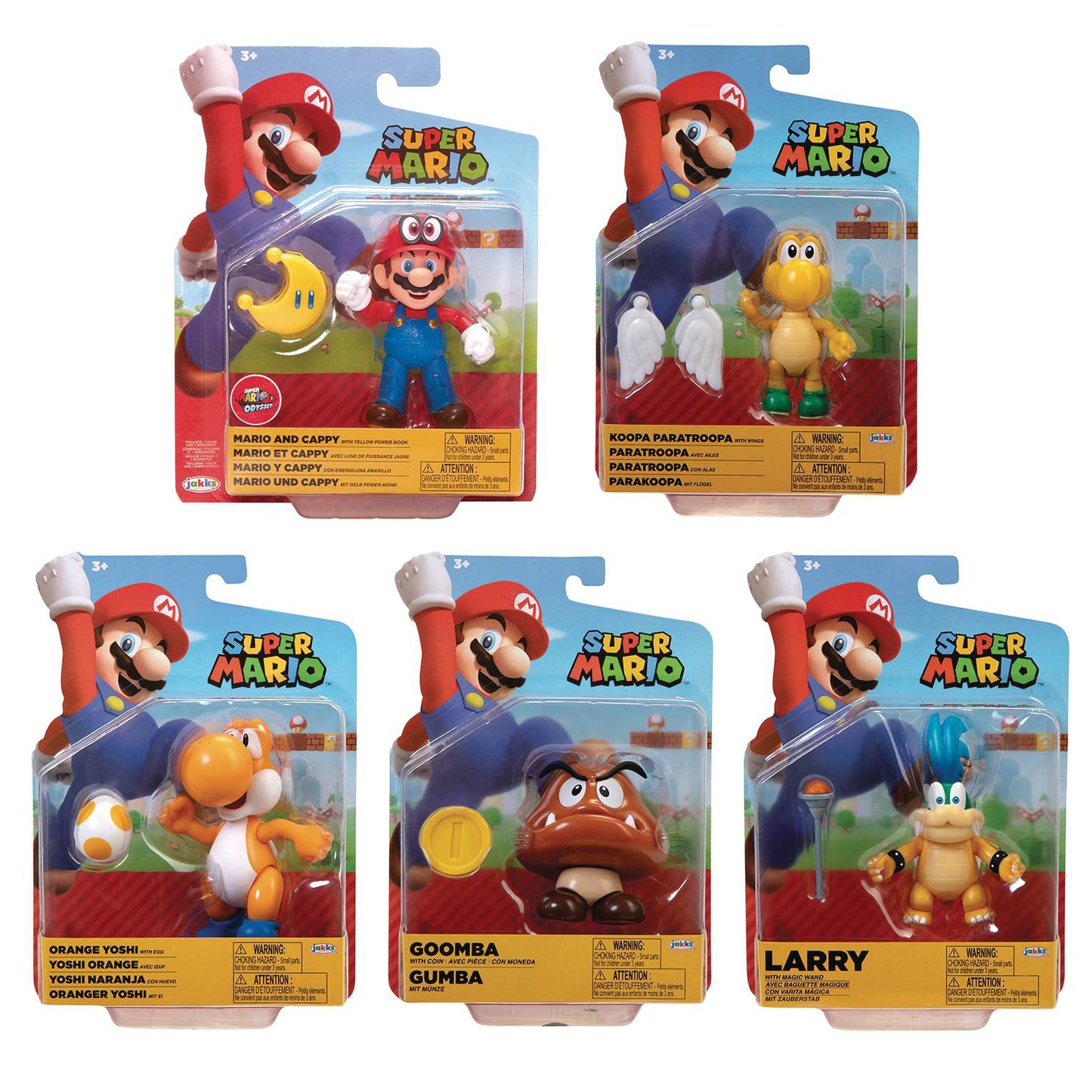 Super Mario - Larry with Magic Wand 4" Action Figure