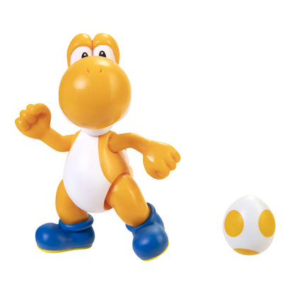 Super Mario - Orange Yoshi with Egg 4" Action Figure