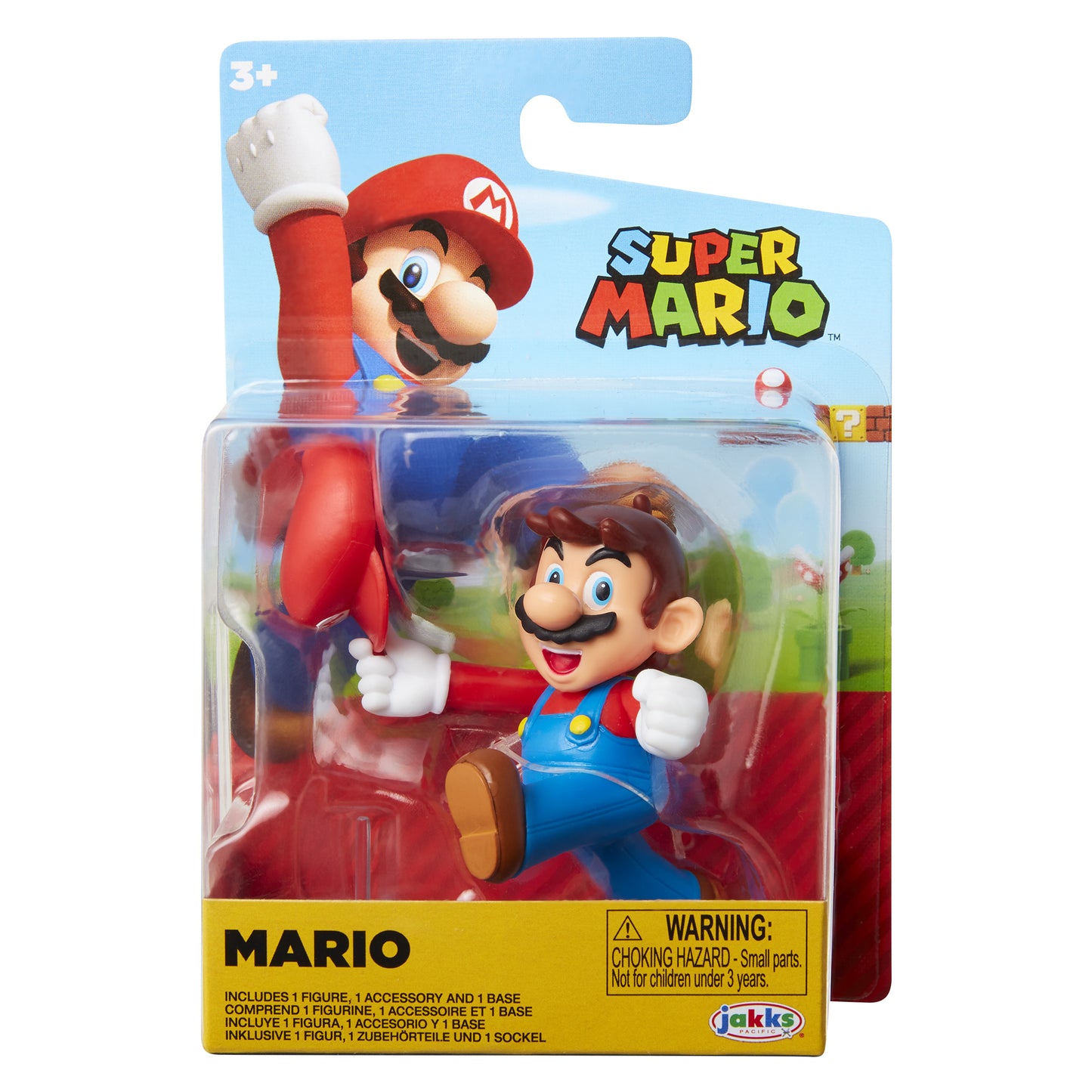 Mario with Hat - Super Mario Brothers World of Nintendo 2.5" Collectible Figure