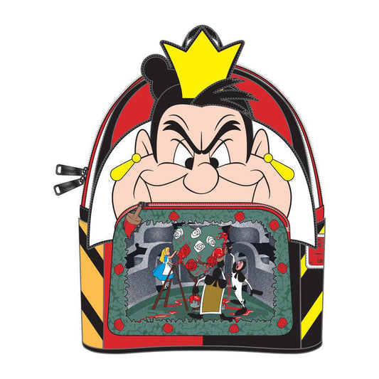 Loungefly Disney Alice in Wonderland Queen of Hearts Villains Scene Mini Backpack