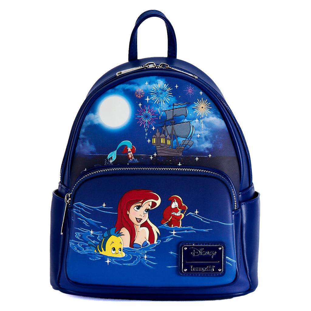 Loungefly Disney The Little Mermaid Ariel Fireworks Glow and Light Up Mini Backpack