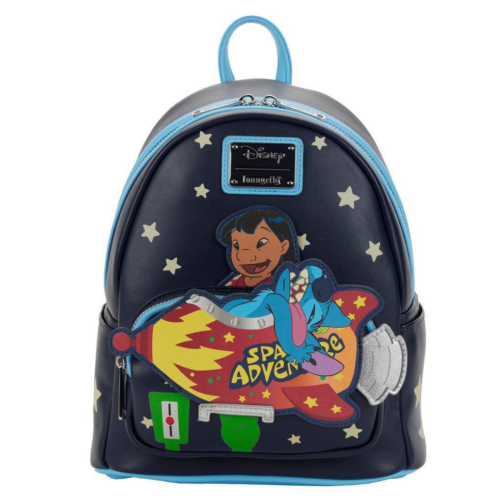 Loungefly Disney Lilo & Stitch Space Adventure Glow in the Dark Mini Backpack