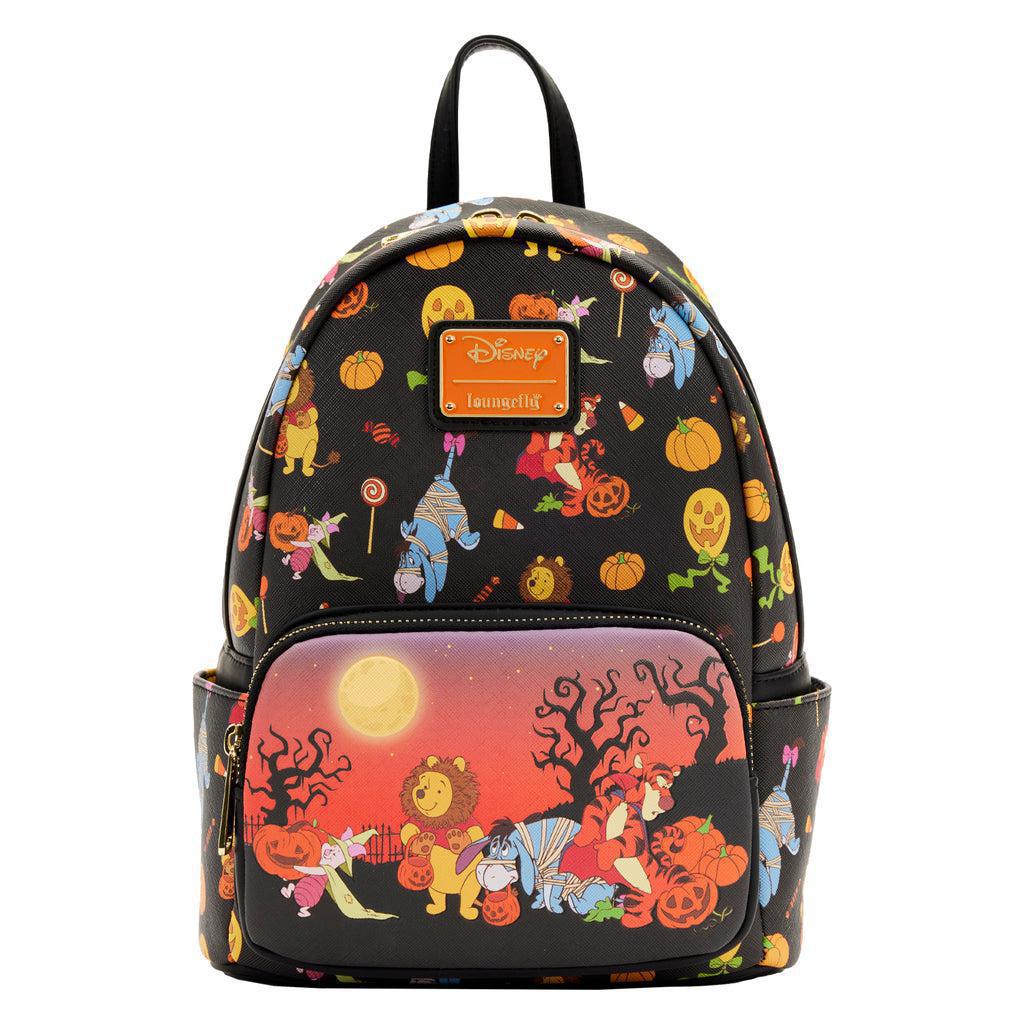 LOUNGEFLY Disney Winnie The Pooh Halloween Group Mini Backpack