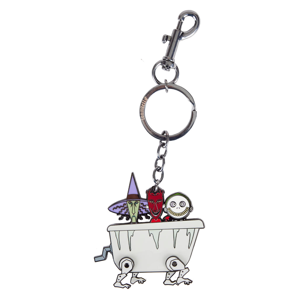 Loungefly Disney The Nightmare Before Christmas Lock, Shock, & Barrel Keychain