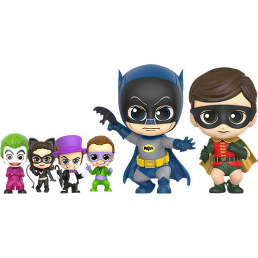 Batman, Robin, and Villains 1960's Cosbaby(s) Collectible Set