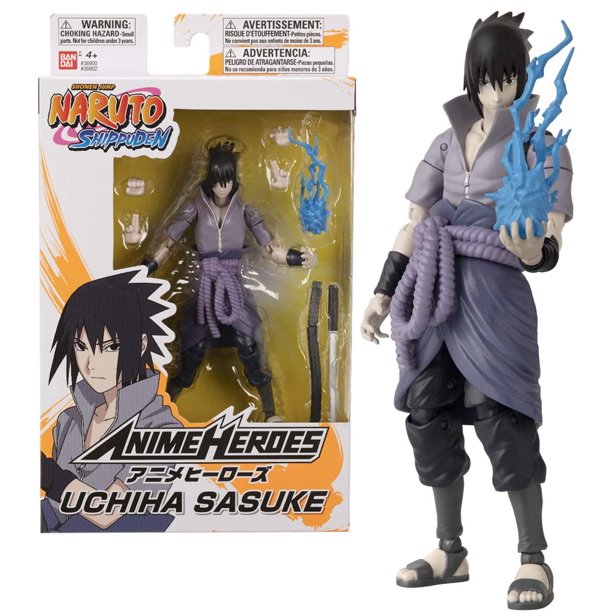 Naruto Shippuden Anime Heroes Action Figure - Sasuke Uchiha