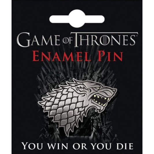 Games of Thrones House Stark Wolf Sigil Enamel Metal Lapel Pin