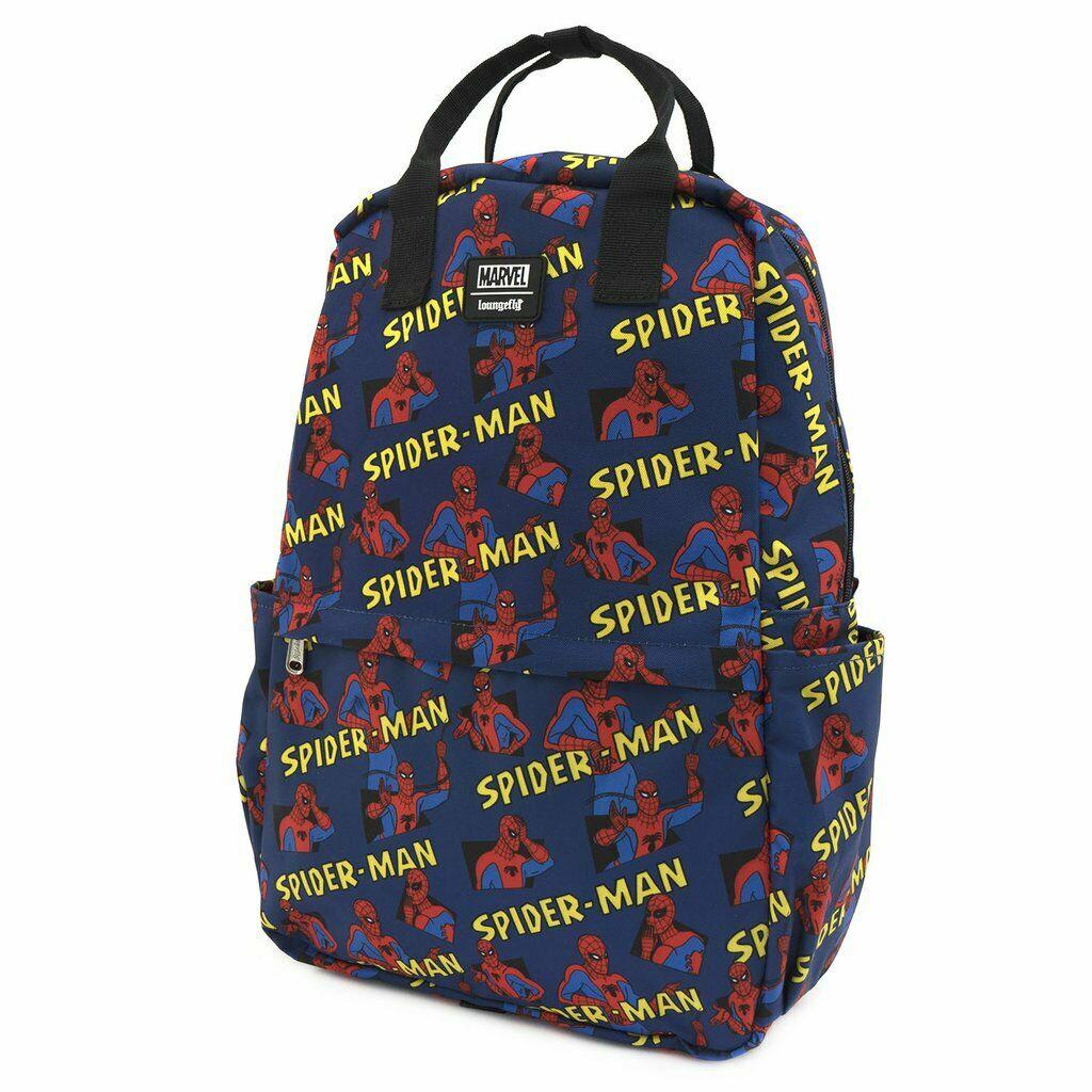 Loungefly Spiderman AOP Square Nylon Backpack